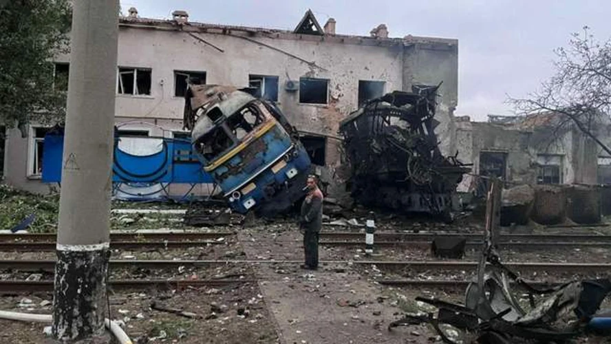 У Сумському районі безпілотник уразив локомотив поїзда «Суми – Київ»