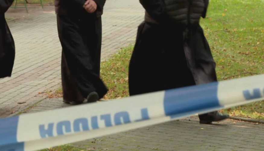 Територія монастиря сестер-бенедиктинок у Ярославі, оточена поліцією після нападу 24 вересня 2026 року